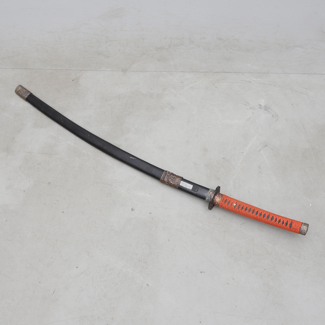 A 20th-century samurai sword for decoration.