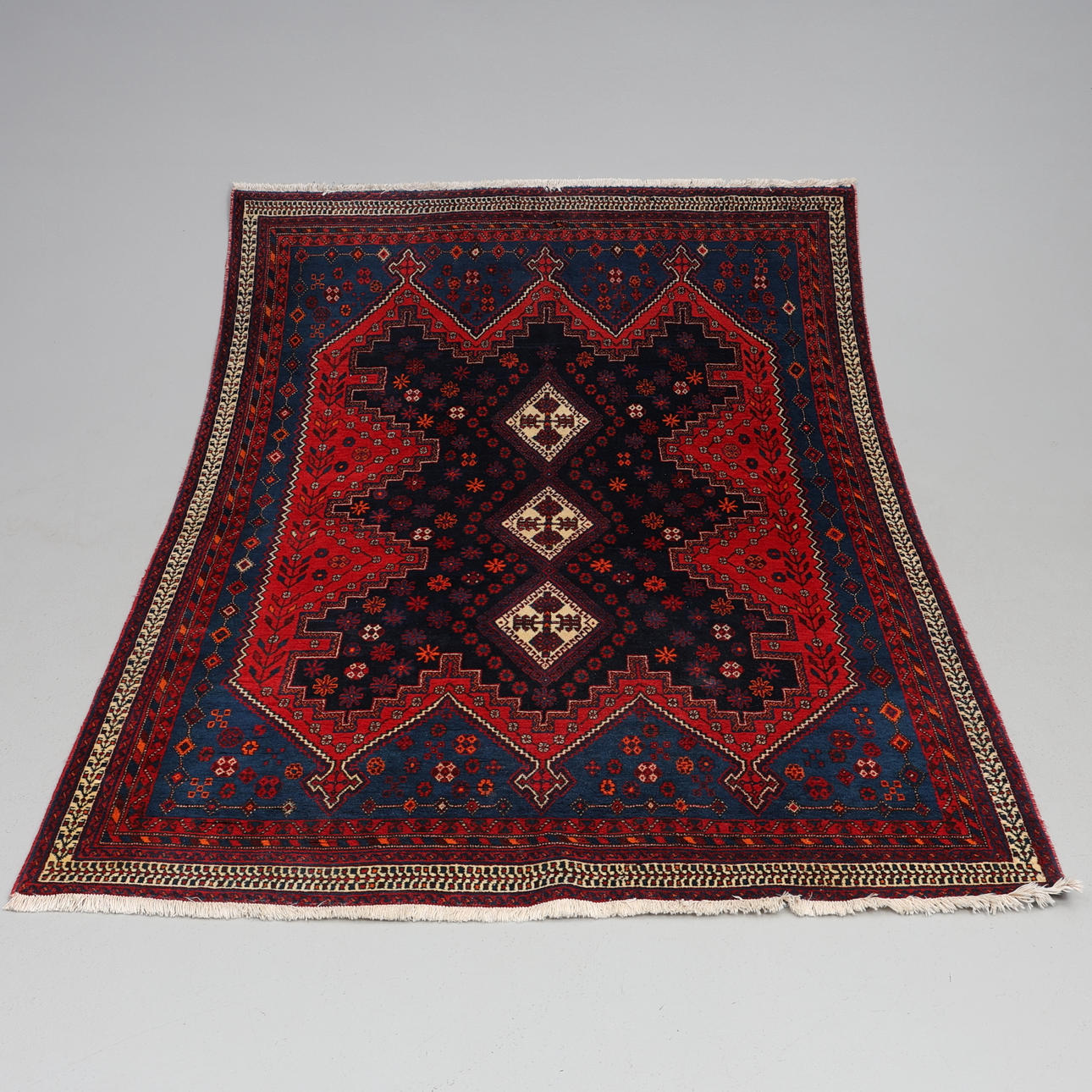 Orientteppich, Persien, Afshar, Wolle auf Baumwollkette.