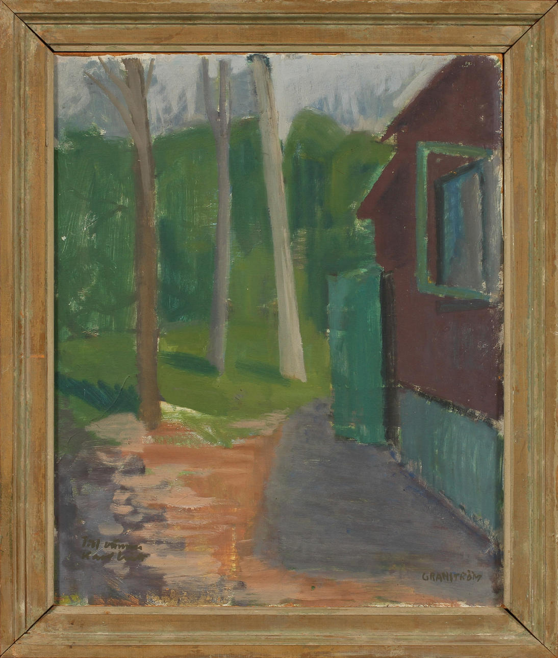 GÖSTA GRANSTRÖM. Olja på pannå, signerad.