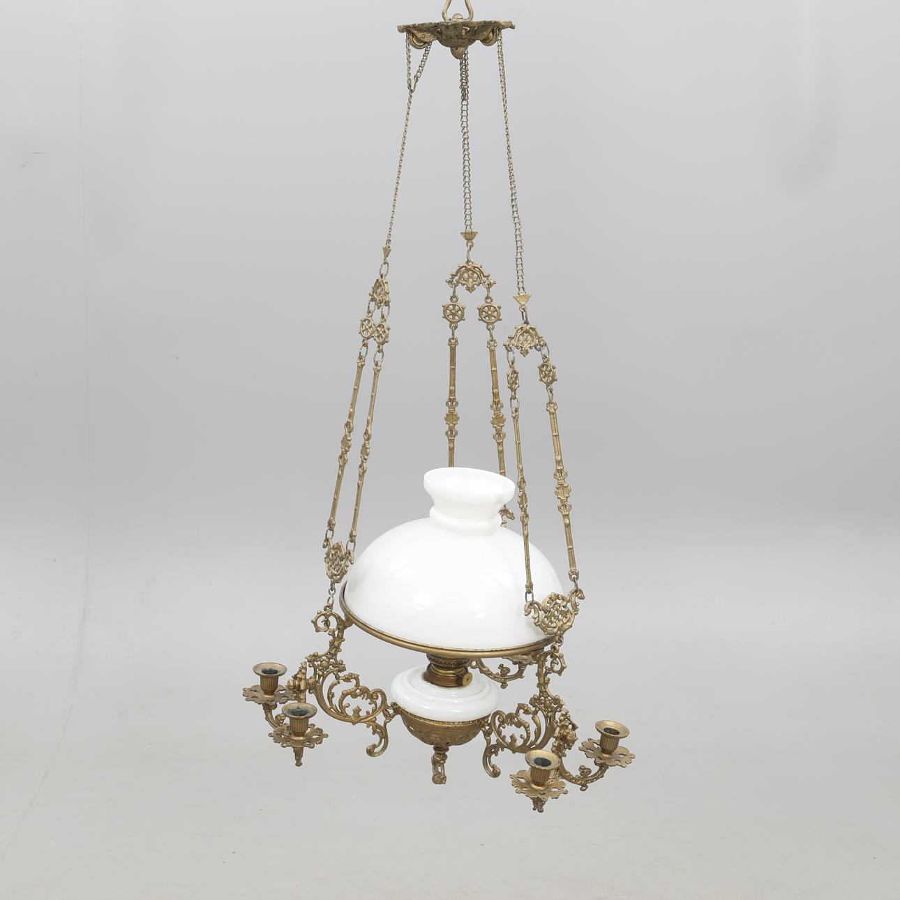 TAKFOTOGENLAMPA, mässing/glas.