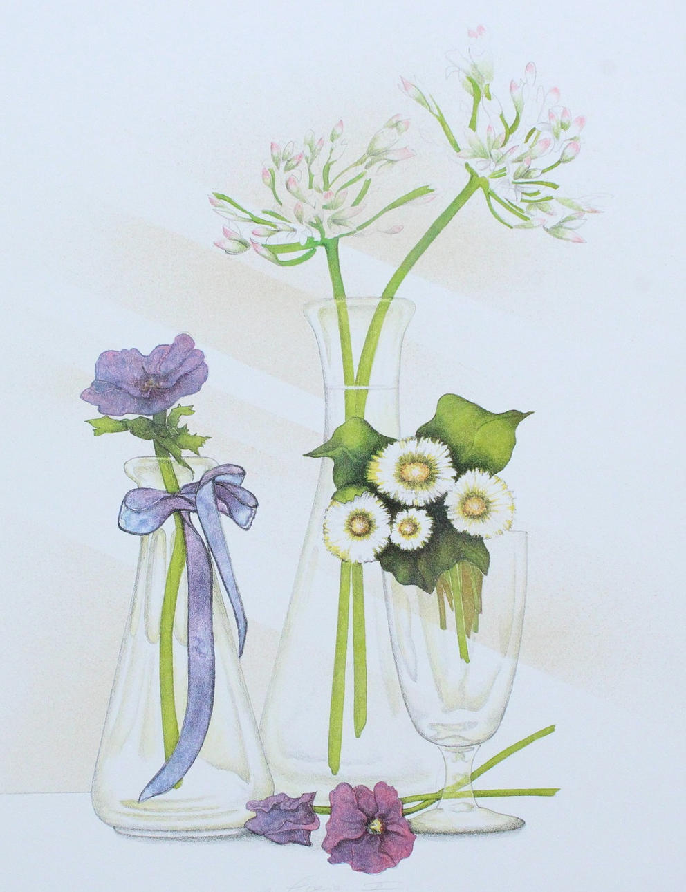 SUSANNE HARTMANN. 'Poetry II', 2000, lithograph, E.A., signed.