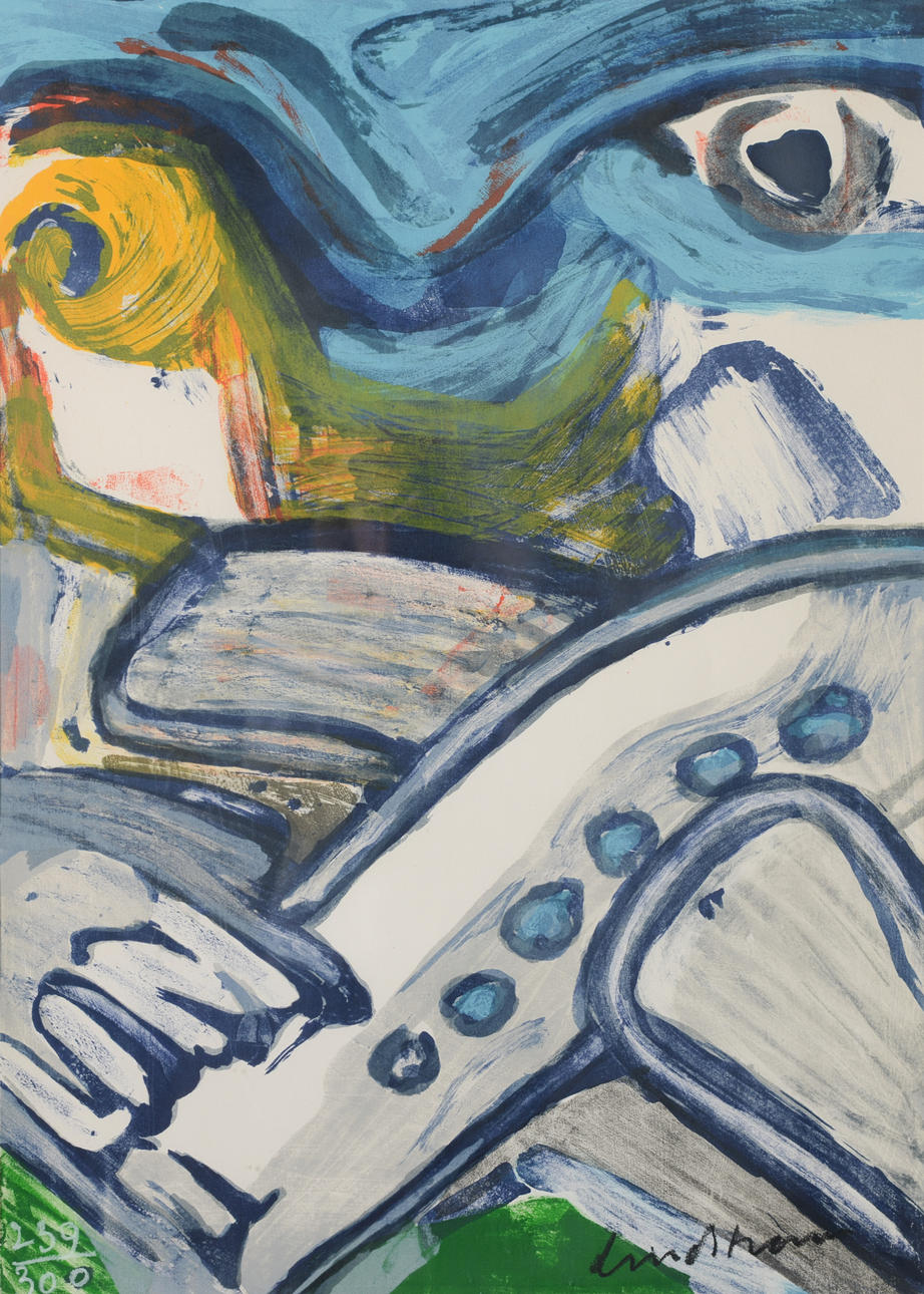 BENGT LINDSTRÖM. Lithograph, signed, numbered 239/300.