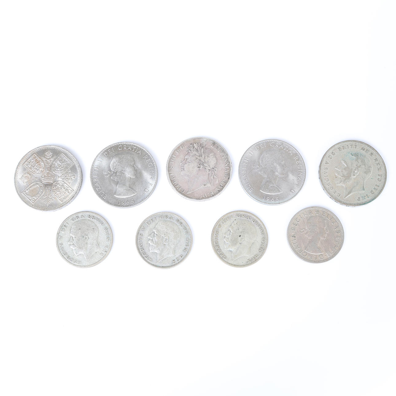 GEORGE IV CROWN DATED 1821 TOGETHER WITH.