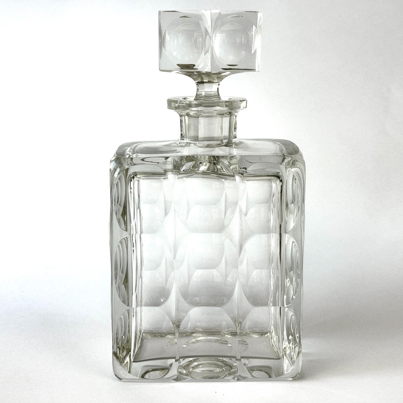 MOSER 'ICE' SPIRIT CRYSTAL DECANTER.