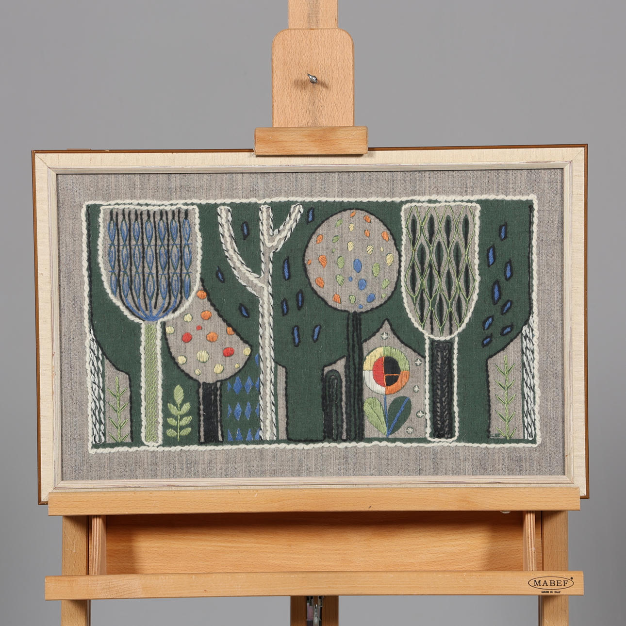 ILSE CLAESSON ROEMPKE. VÄGGBONAD/BRODERI, signerad Ilse.