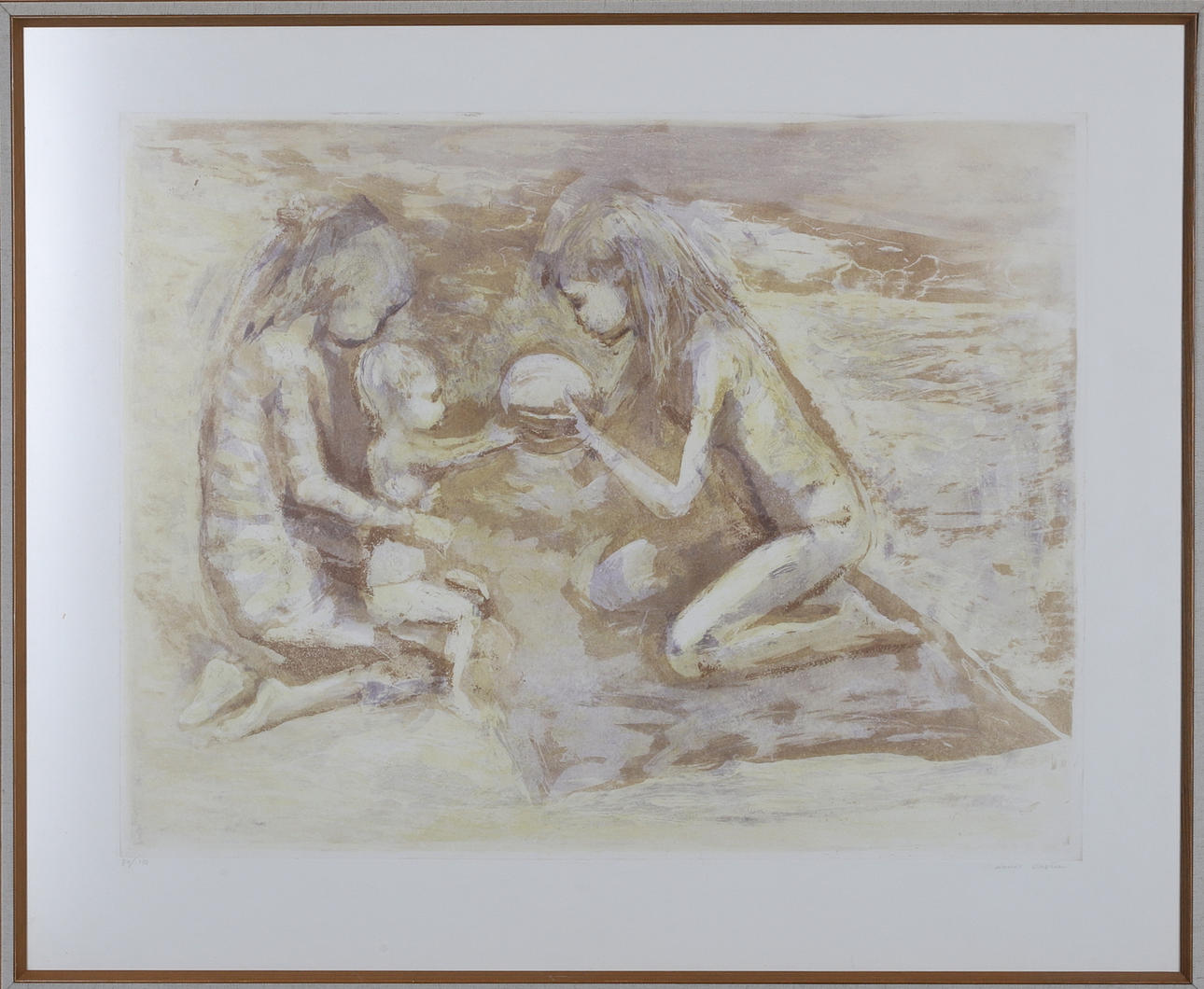 LOUIS BASTIN. lithograph, signed and numbered 84/150.