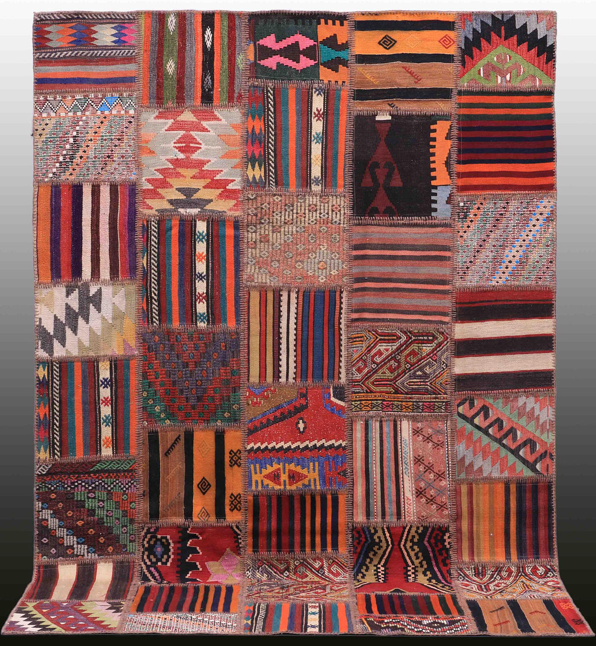 MATTA, Orientalisk, kelim patchwork, 300 x 200 cm.
