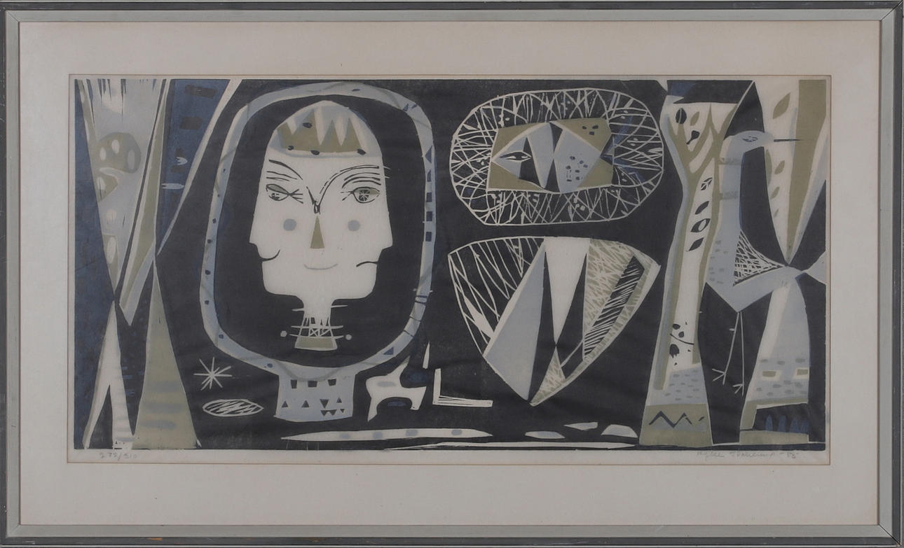 KYLLE SVANLUND. lithograph, signed, numbered 272/310 and dated -55.