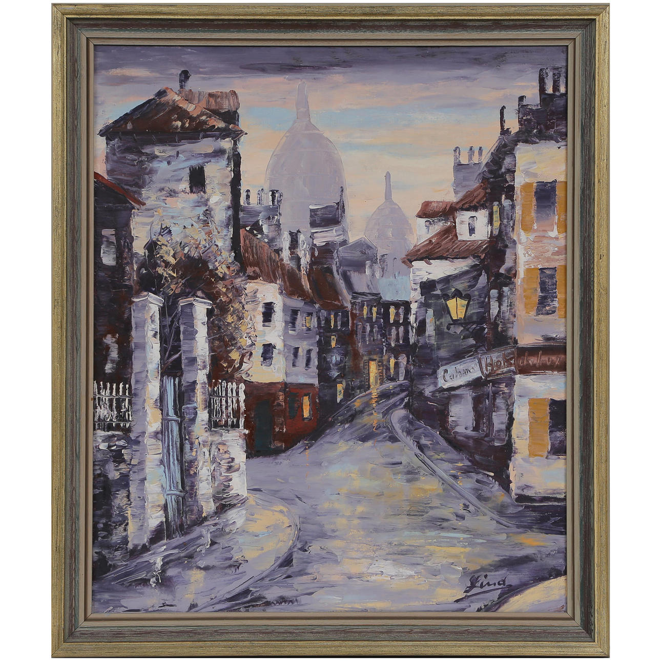 AXEL LIND. OIL ON CANVAS, SIGNED.