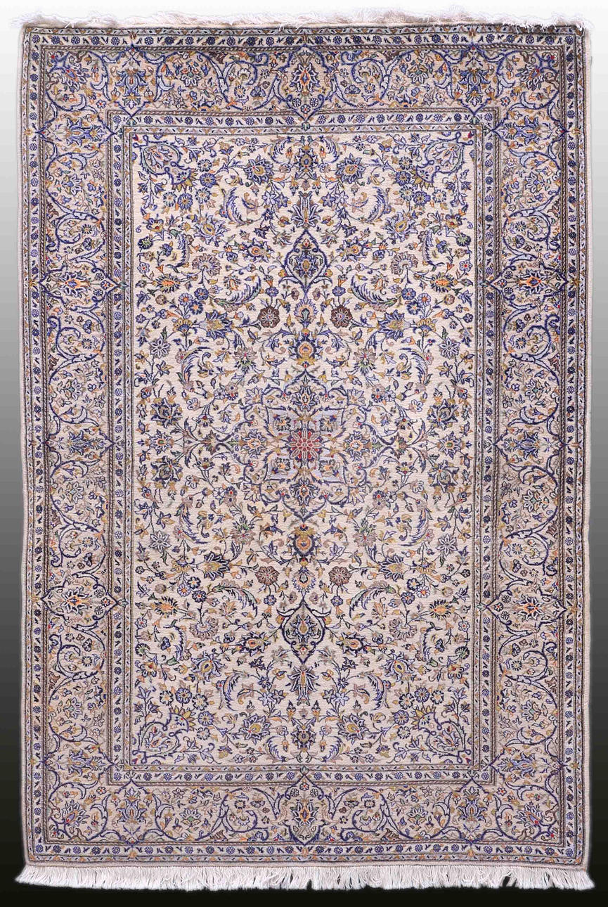 MATTA, Persisk, ljus Keshan, korkull, (fine), 213 x 145 cm.