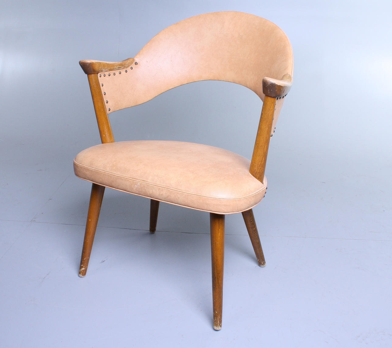 KARMFÅTÖLJ, 1950/60-tal.