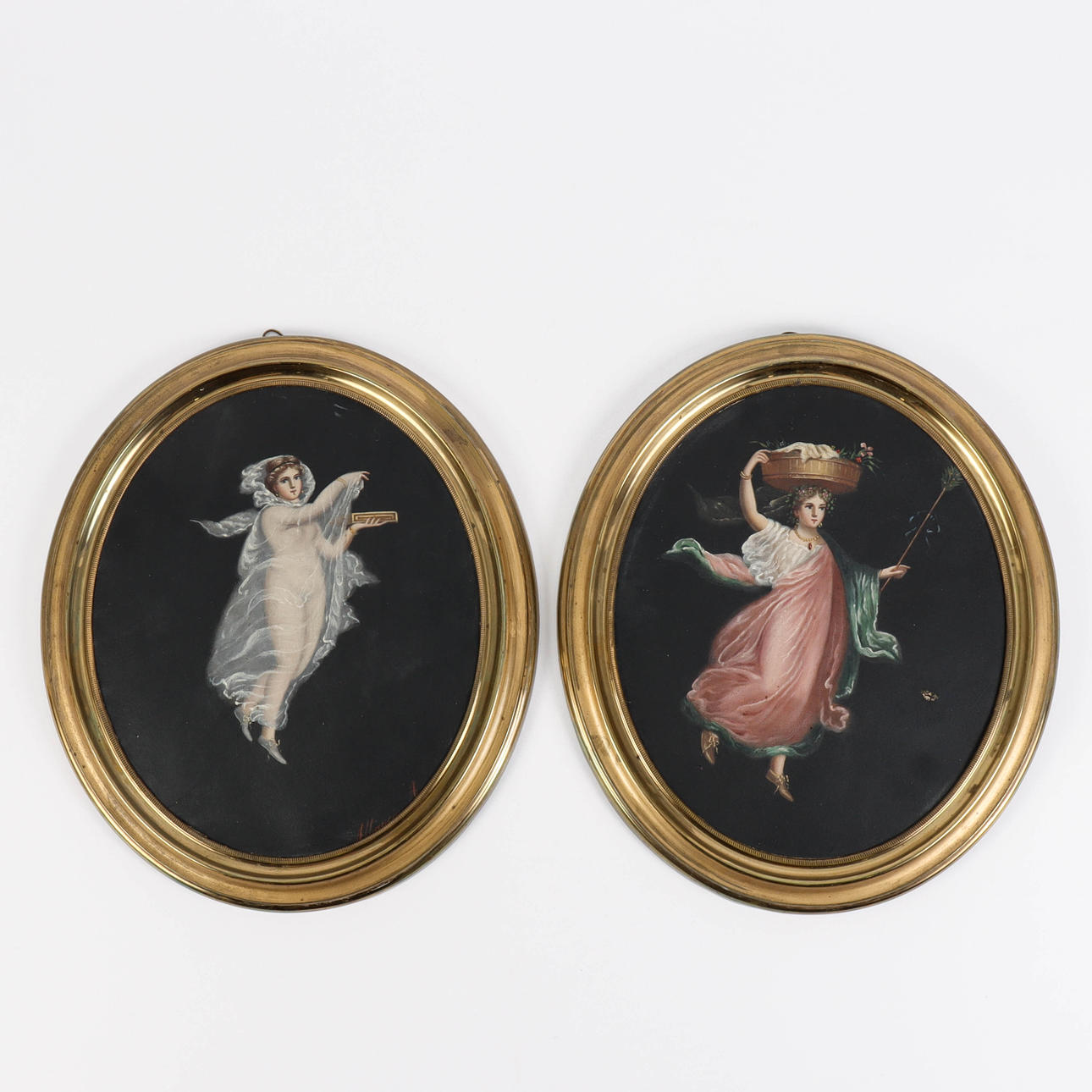 COUPLE PAINTINGS signed.