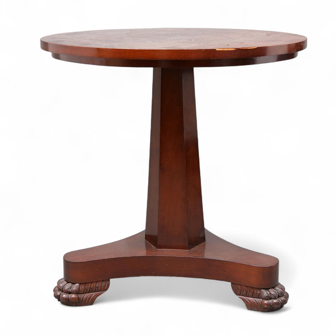 Regency style coffee table in mahogany, 20th Century.