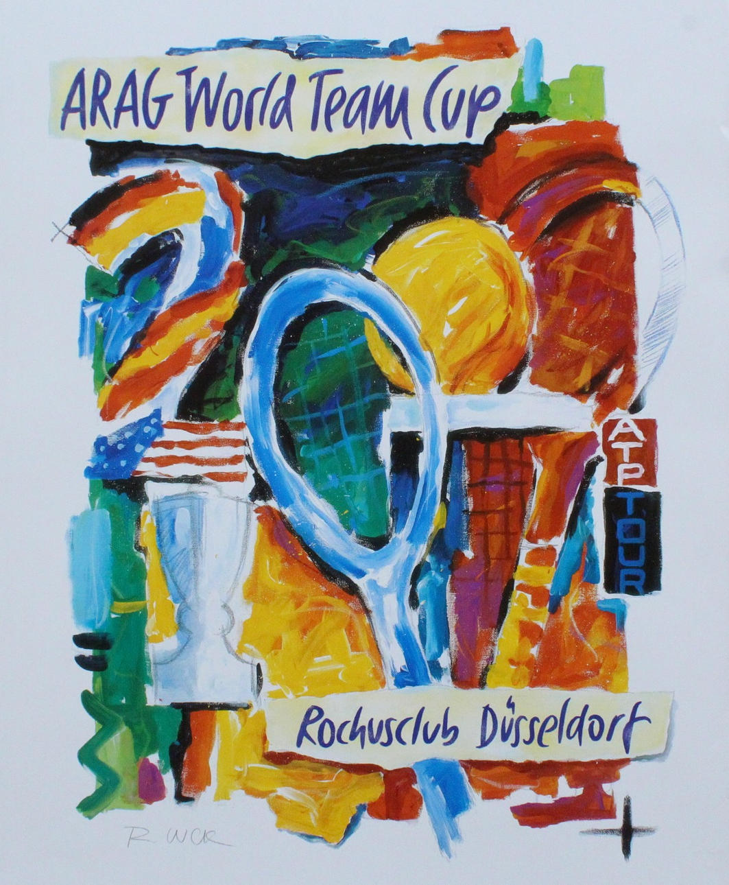 Poster/print 'ARAG World Team Cup'.
