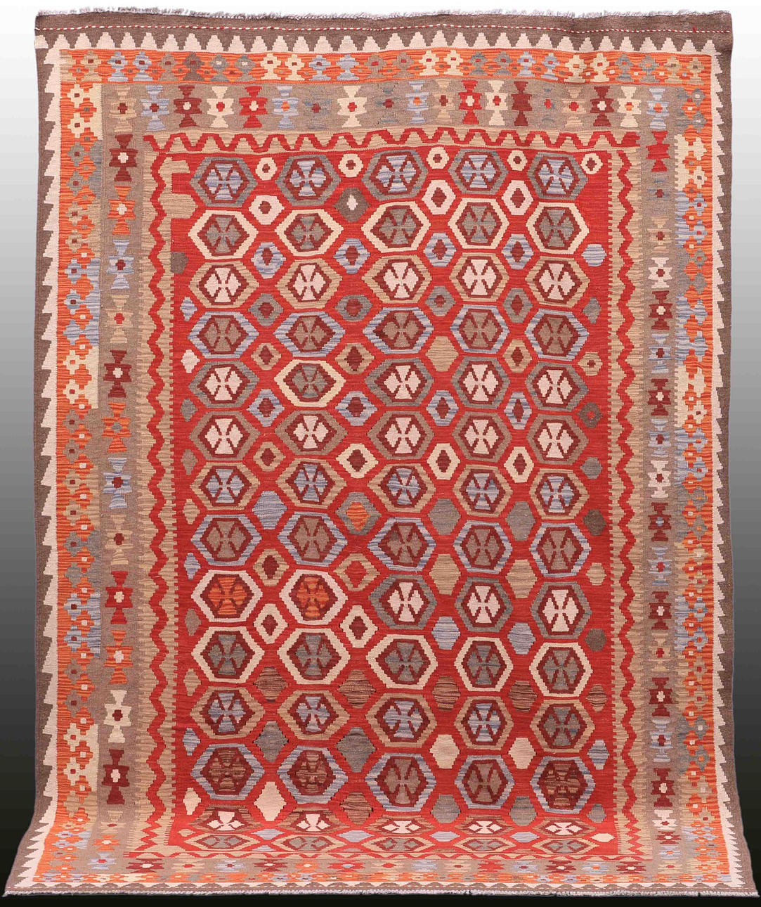 MATTA, Orientalisk, Kelim, Uzbak, 293 x 203 cm.