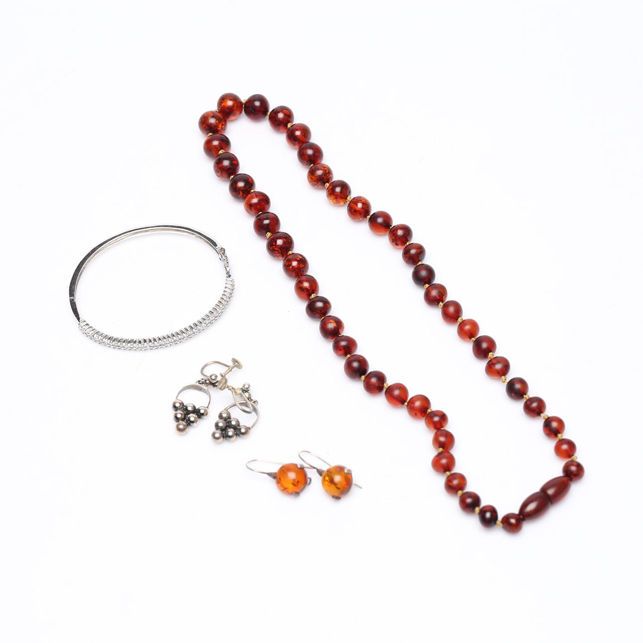 SCHMUCK, 4 Stück, einschließlich Silber.