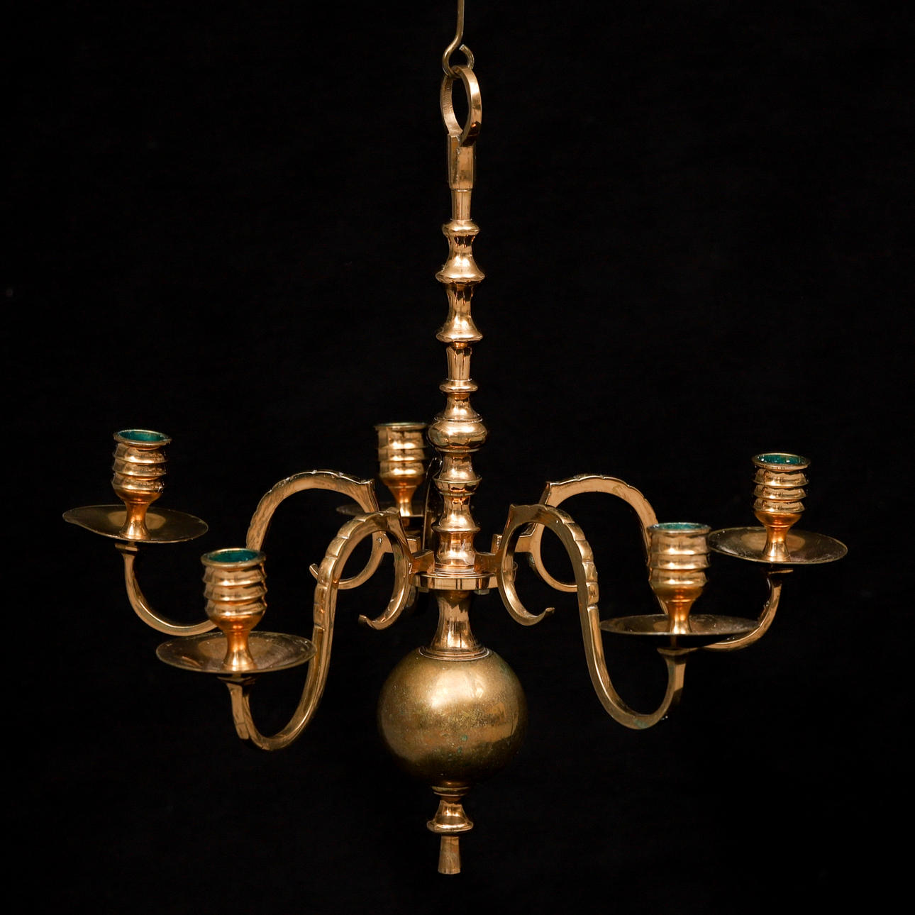 LJUSSKRONA, mässing, barockstil, 1900-tal.