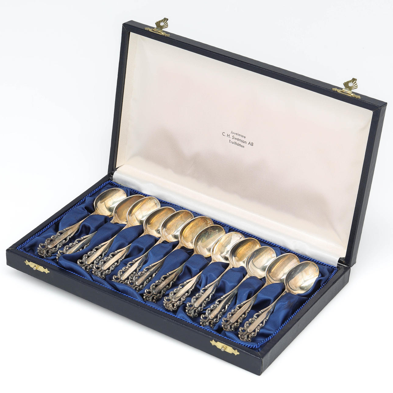 Ein Satz von 12 Stücken, „Aristokrat“, Silber, Svedbom.