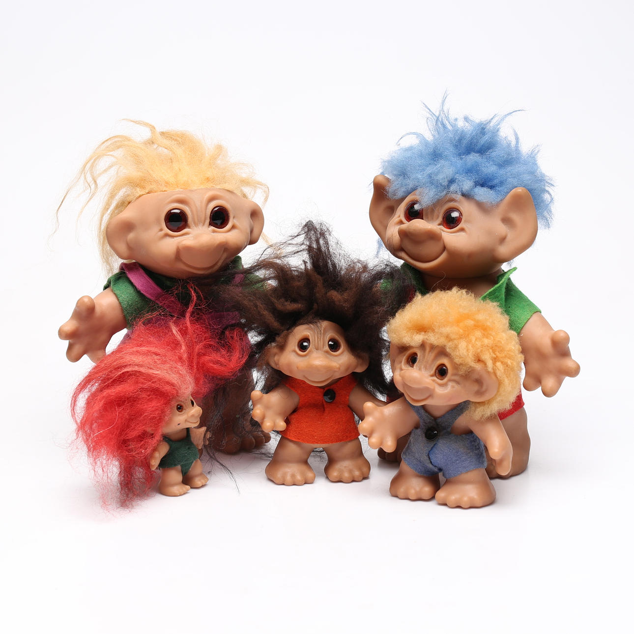 Et sæt af 5 TROLDE, Danmark, herunder T.H Dam.