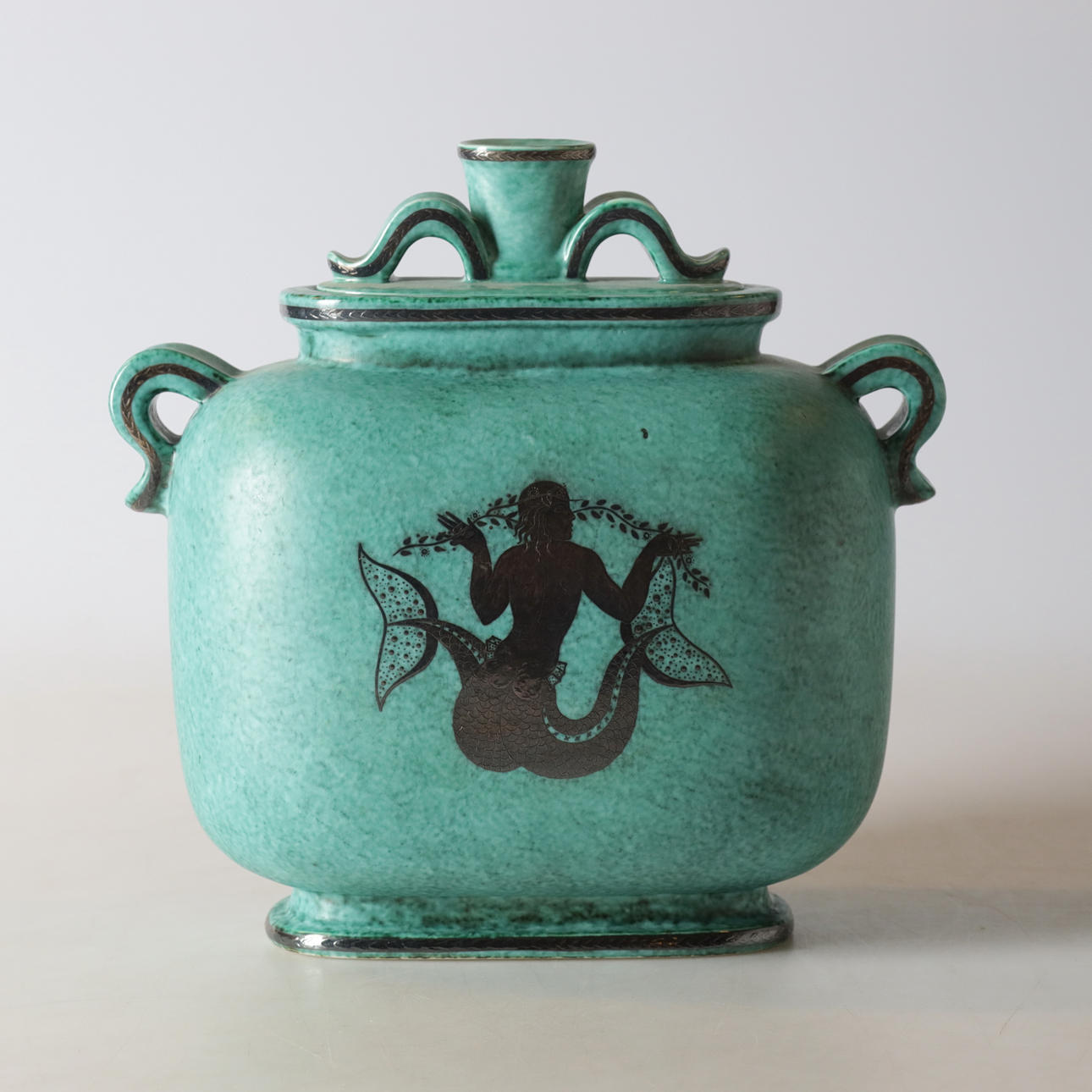 WILHELM KÅGE. lockurna, gres, «Argenta», Gustavsberg.