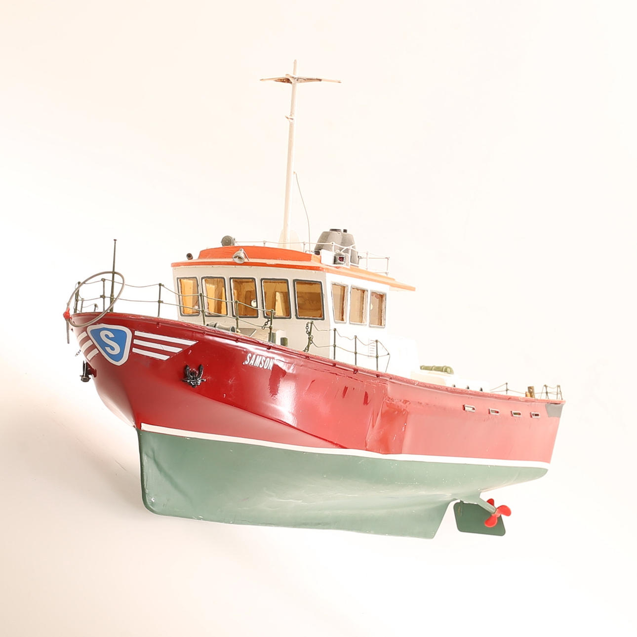 MAQUETA DE BARCO, «Samson», madera.