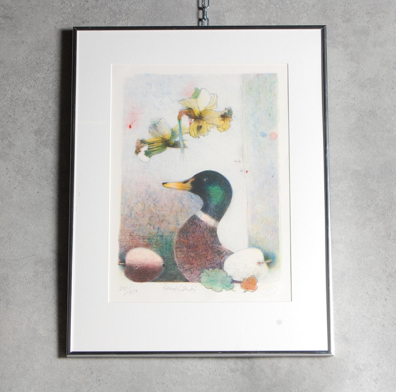 BENGT LANDIN. färglitografi,signerad, numrerad 231/250.