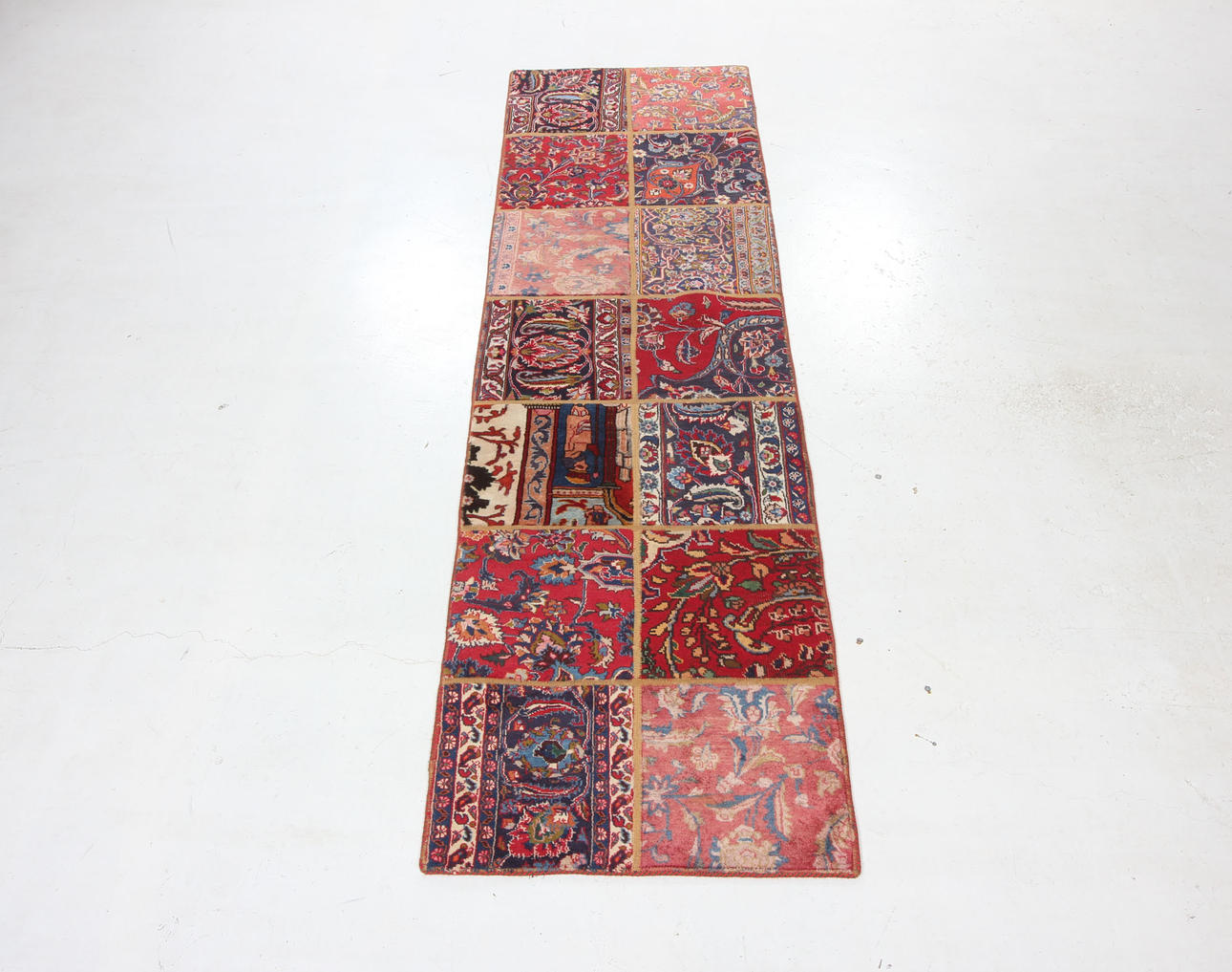 GALERIETEPPICH, Patchwork, 280 x 80 cm.