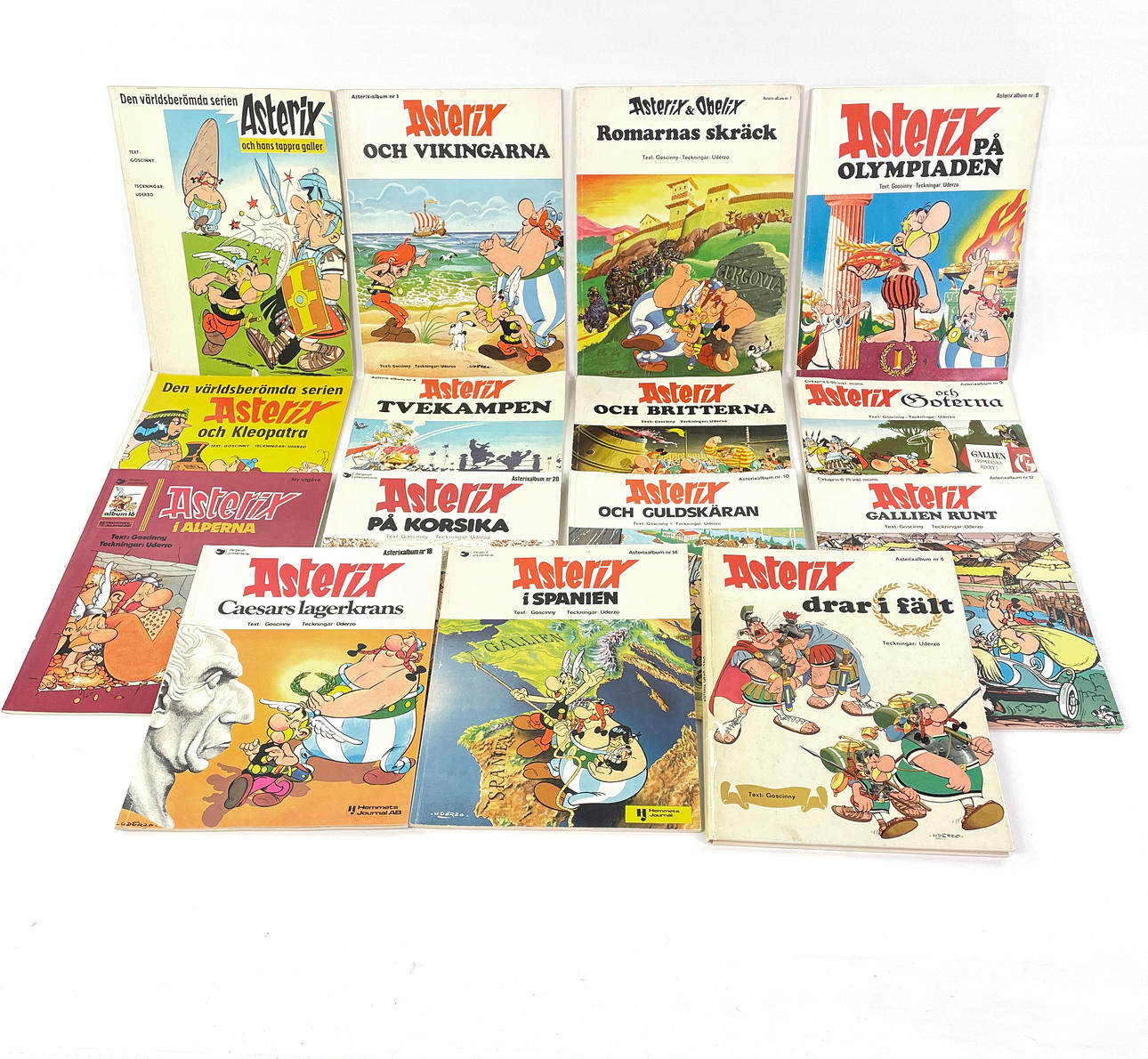 ASTERIX SERIES ALBUMS, 15 pcs.