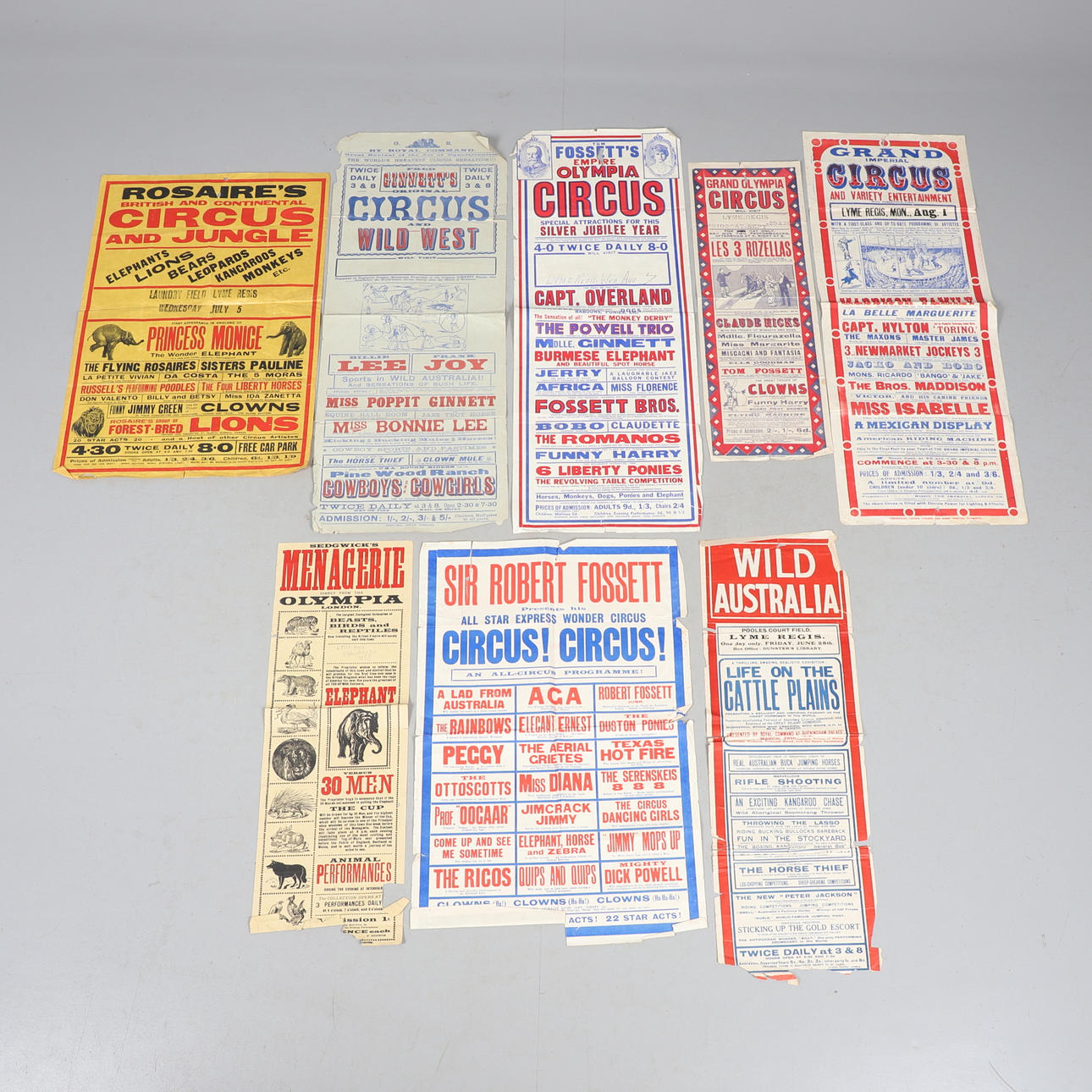ROSAIRE'S CIRCUS POSTER & OTHER VINTAGE CIRCUS POSTERS - LYME REGIS ...