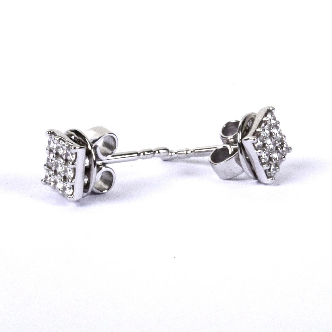 DIAMOND EARRINGS, 0,30ct, white gold 18K.