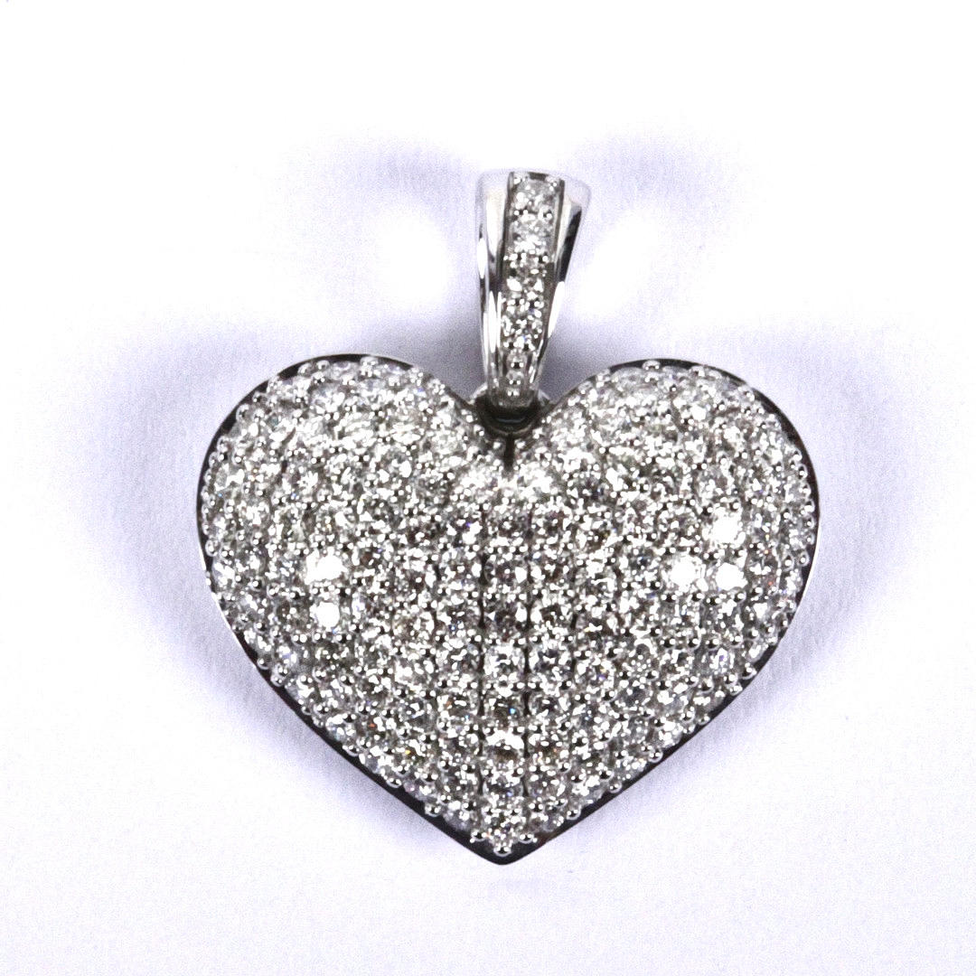 DIAMANTHÄNGE, 1,24ct, vitguld 18K.