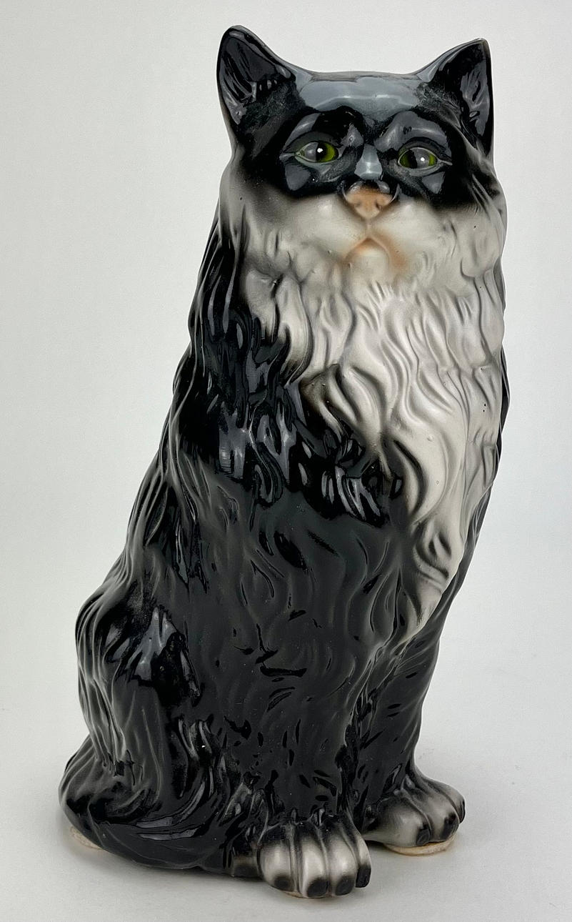 FIGURIN, keramik, katt, 1900-talets andra hälft.