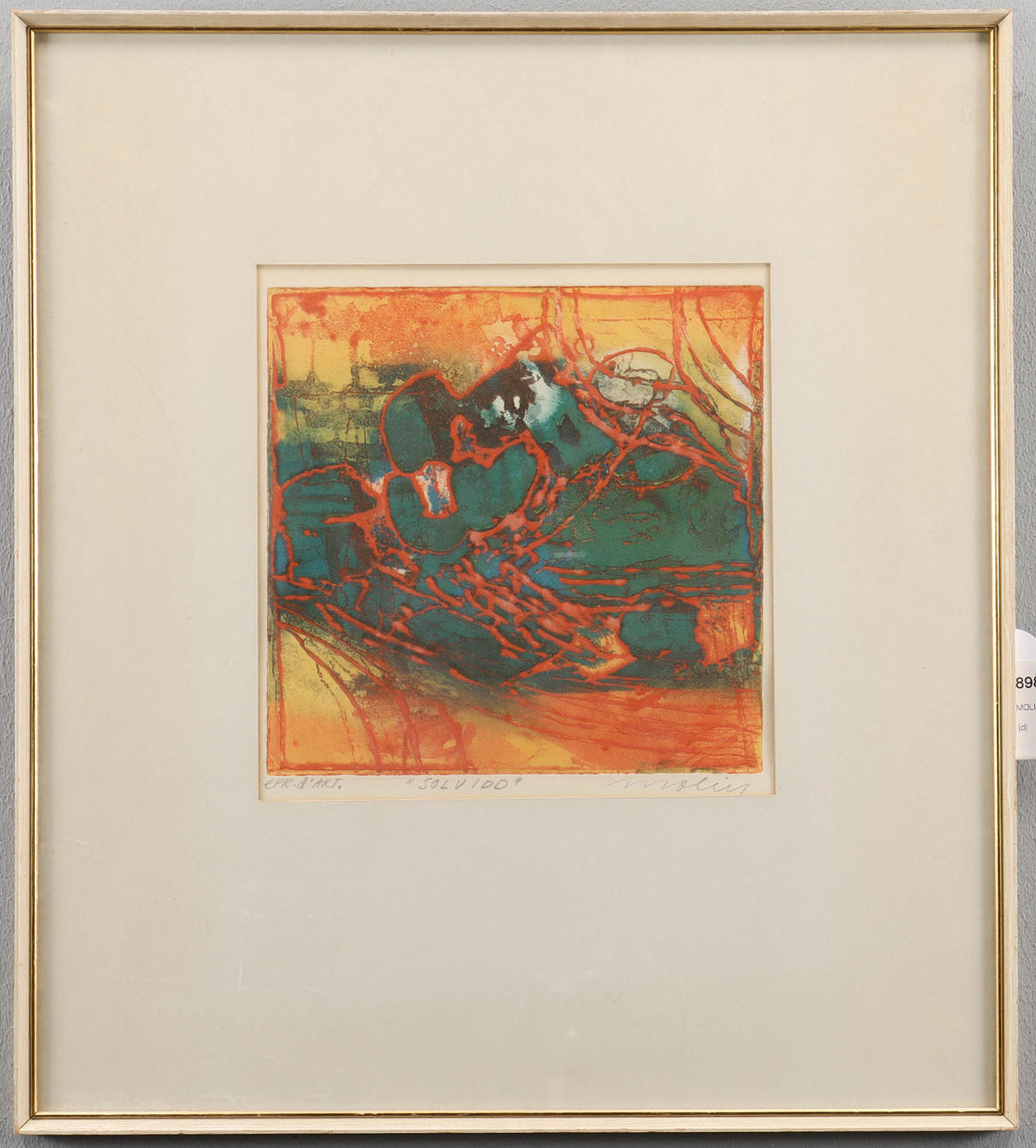 VERNER MOLIN Epr d'art, signed.