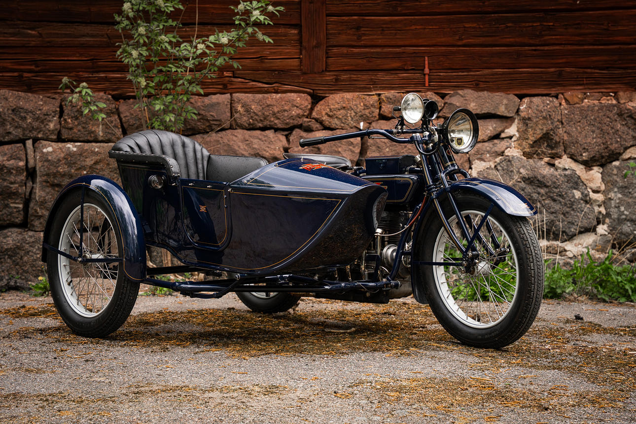 HENDERSON, modell K, sivuvaunulla, 1922, USA.