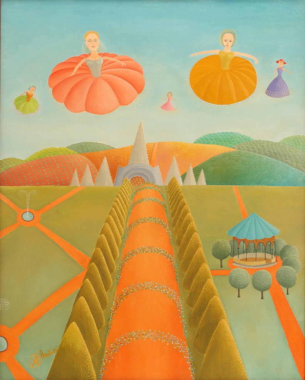 ALAIN BERCK-VITZ. Oil on canvas, signed.