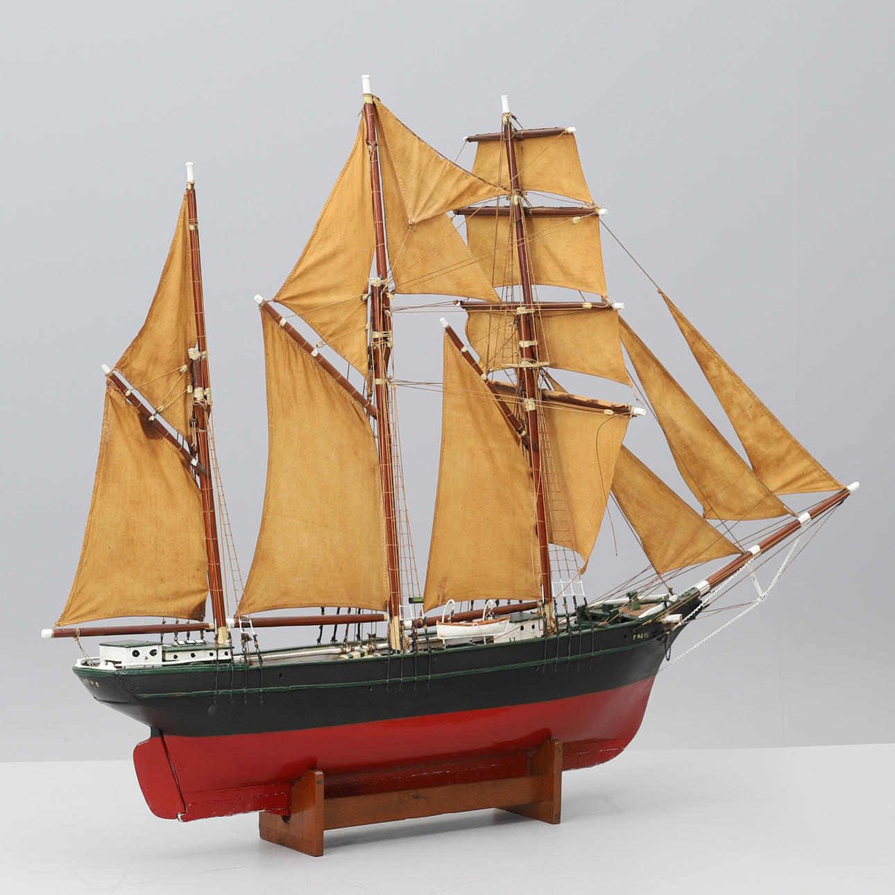 SCHIFFSMODELL. „Frode“, erste Hälfte des 20. Jahrhunderts.