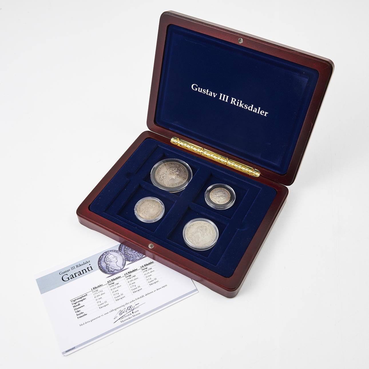 GUSTAV III, Münzen 4 Stück, 1777-1788.