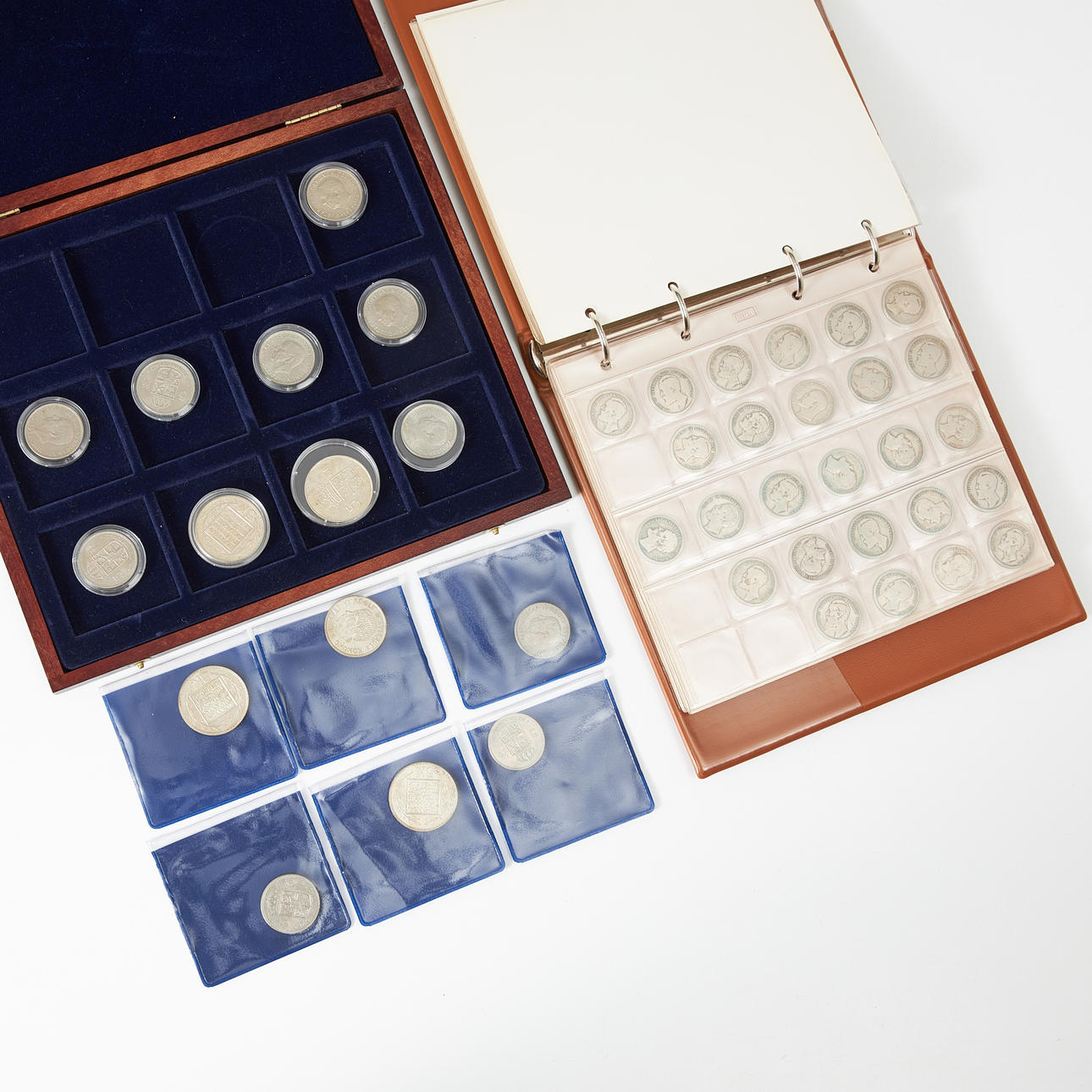 MYNTSAMLING, silver, 18/1900-tal, Sverige.