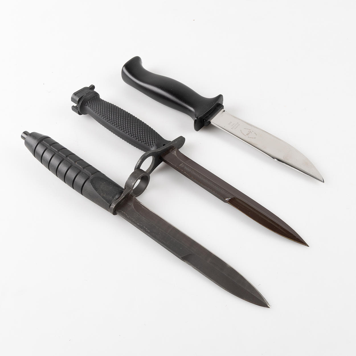 BAYONETS AND HUNTING KNIFE, Bahco etc.