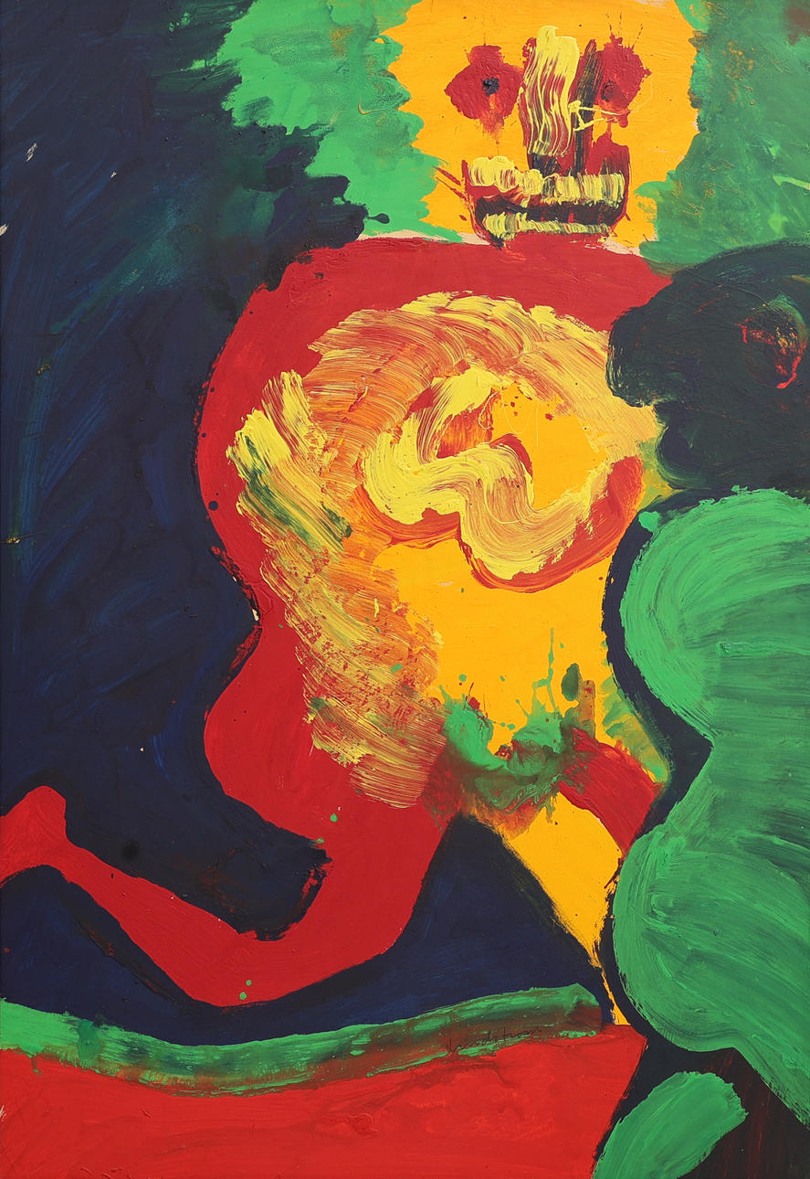 BENGT LINDSTRÖM. OIL ON PANEL, SIGNED, O. 1972.