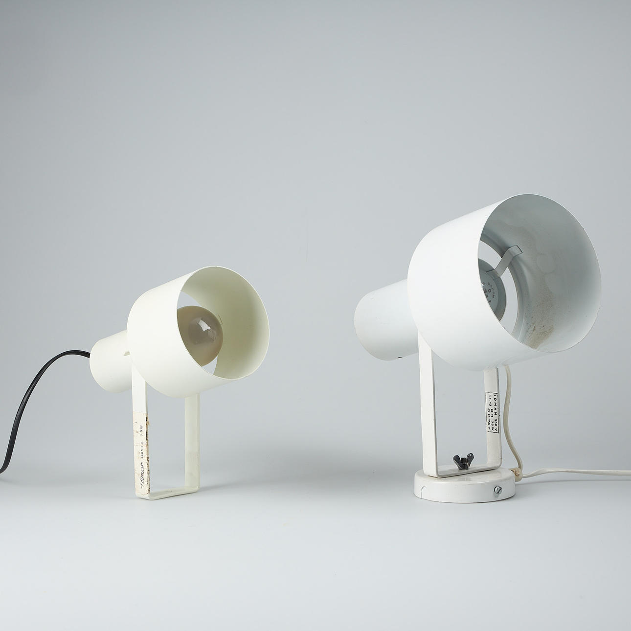 ATTRIBUTED TO PAAVO TYNELL. Two Idman spotlights, 1960s.