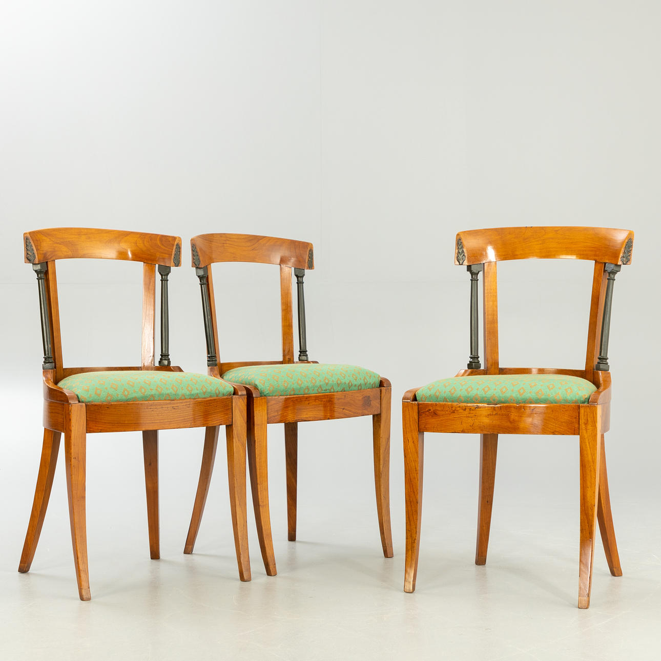 Three Biedermeier chairs, Flanders, 1830 (3).