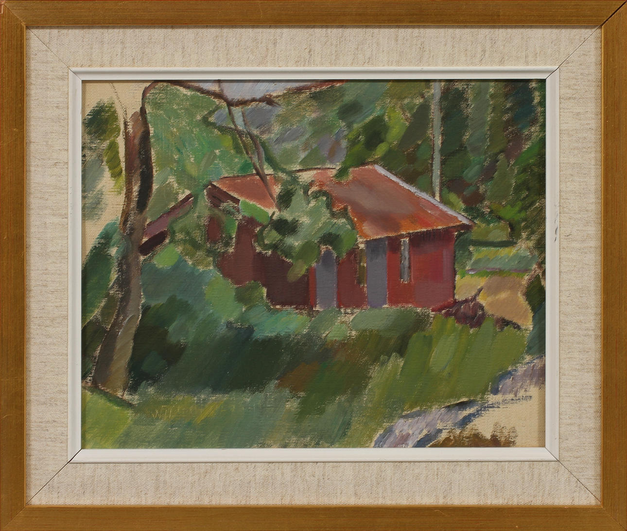 WILGOT OLSSON. Oljor på duk, 3 st, signerade.