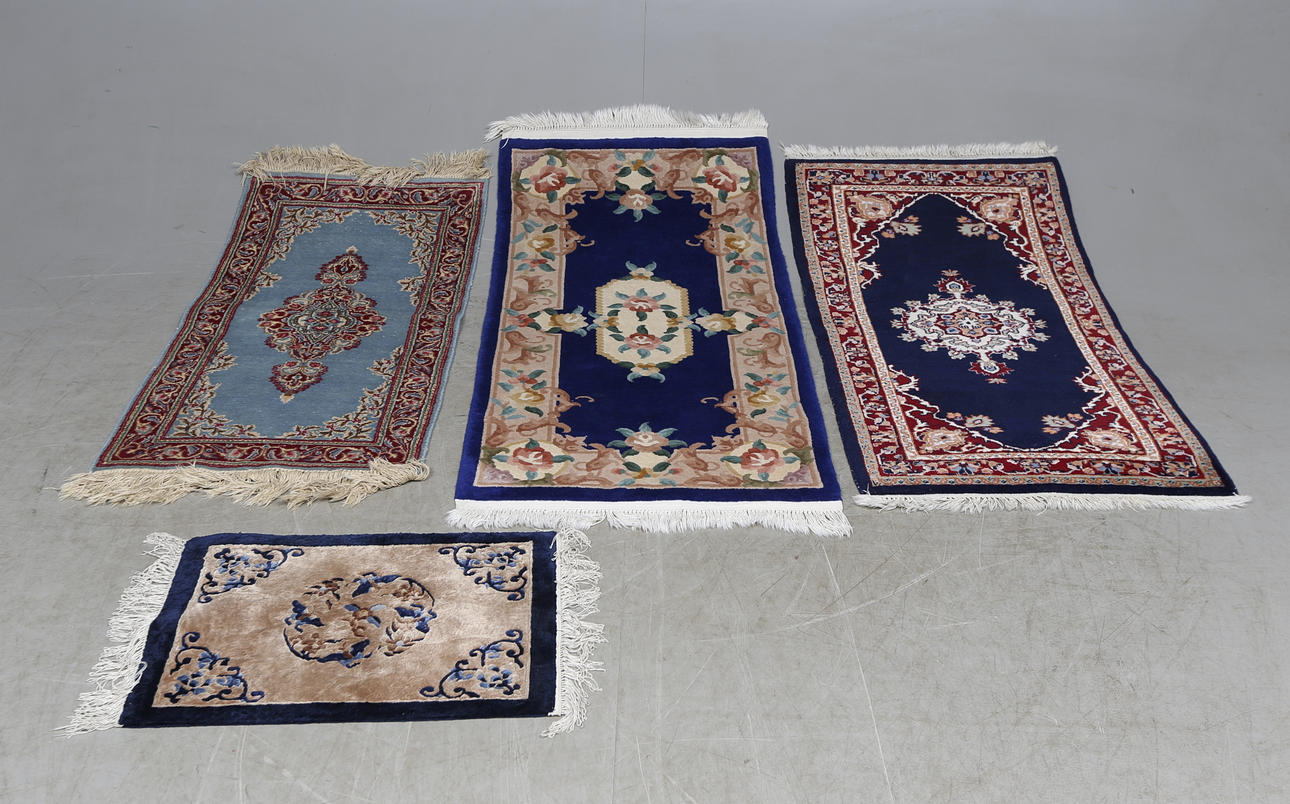 MATTOR, 4 st, orientaliska, största mått ca. 145x69 cm.
