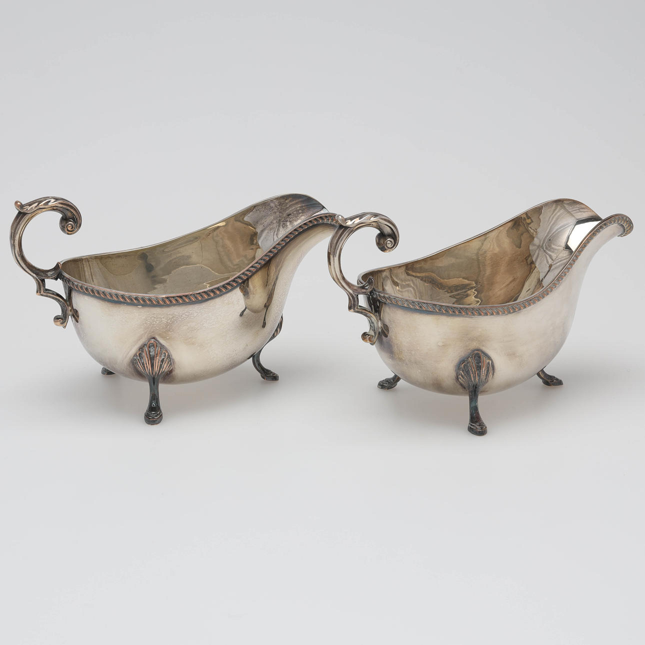 SÅSSNIPOR, 2 st, nysilver.