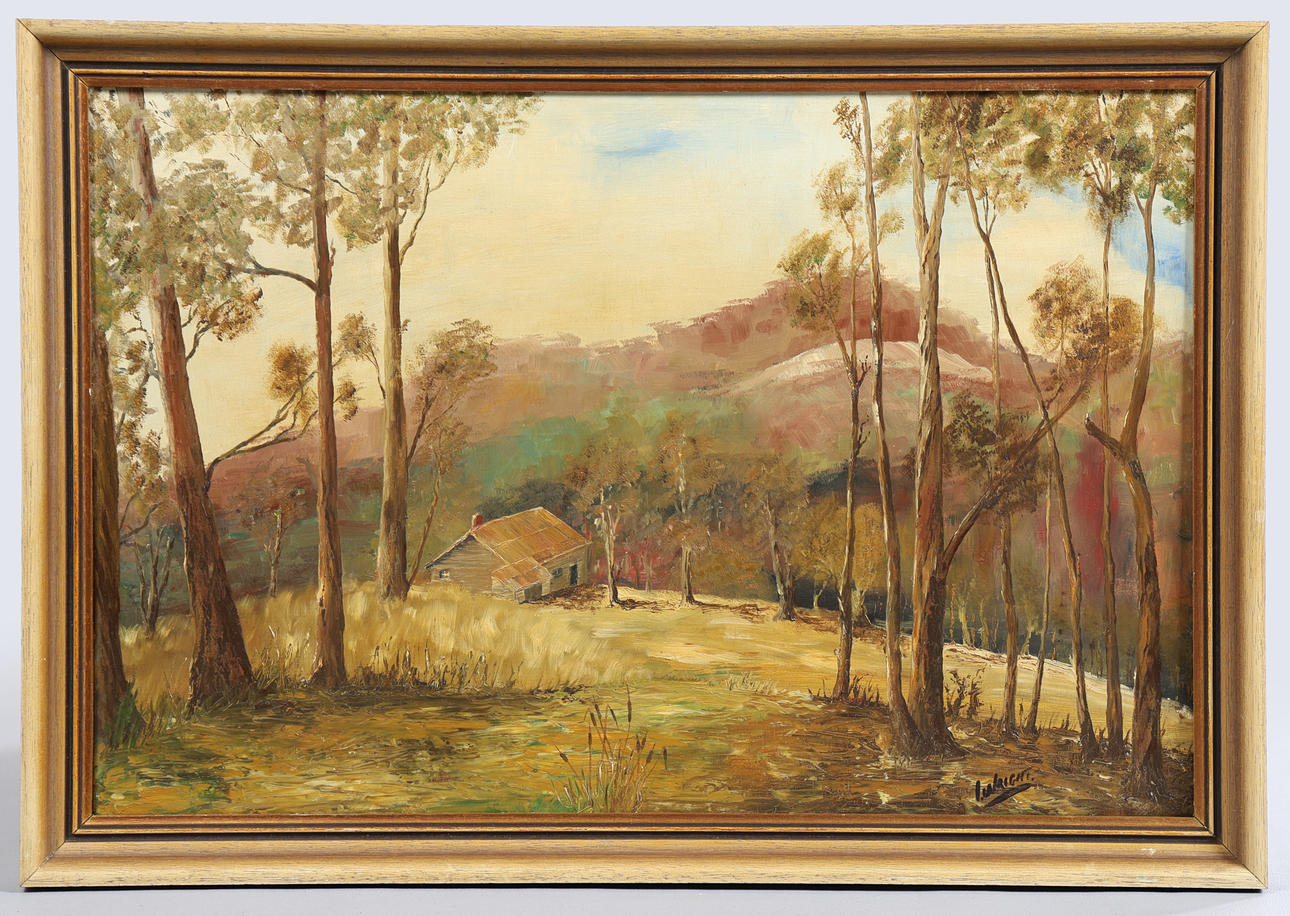 JEG WRIGHT? (BRITISK, 20. ÅRHUNDREDE) „BONDEGÅRD I BJERGENE“.