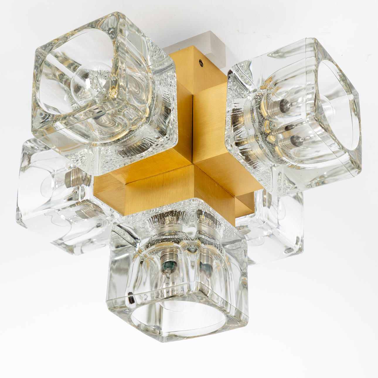 Peil & Putzler. 'Ice Cube' ceiling light, 1960/70s.