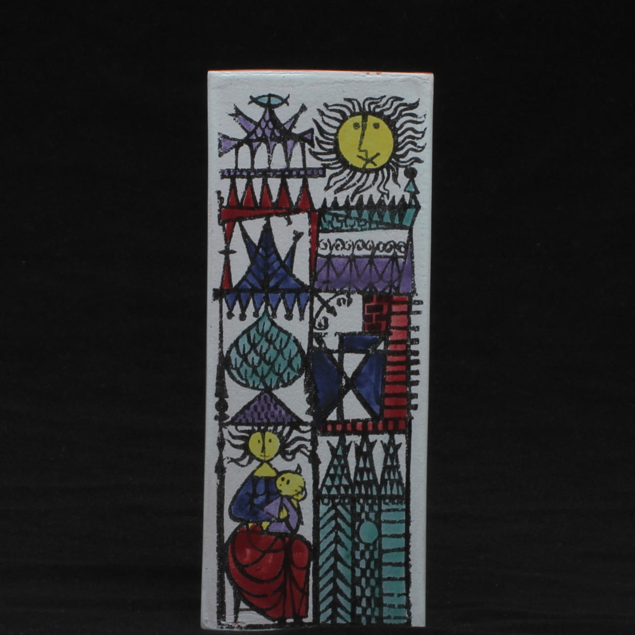 VAS, keramik, "Karneval", Stig Lindberg för Gustavsberg.