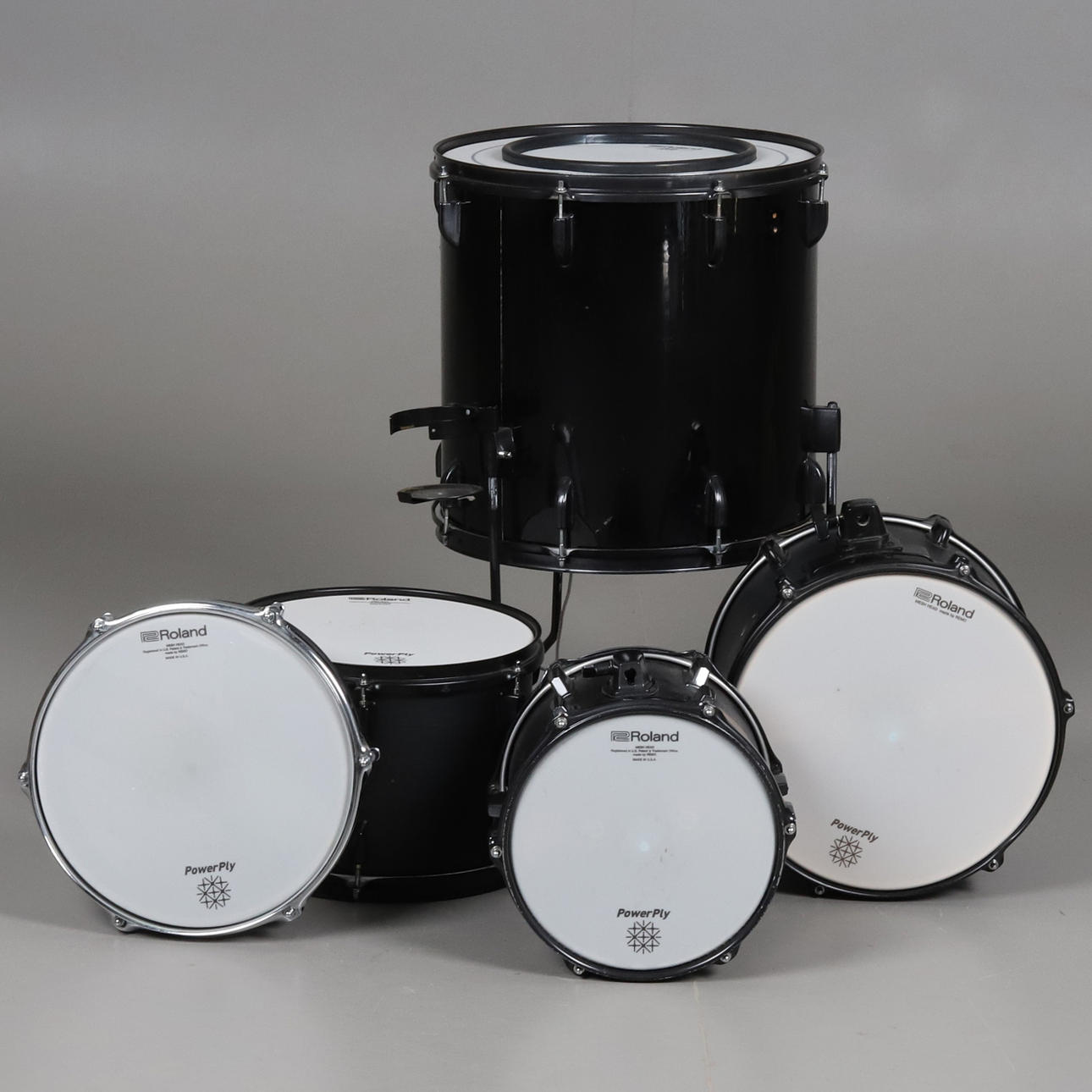 A set of 5 electronic drums, Roland.