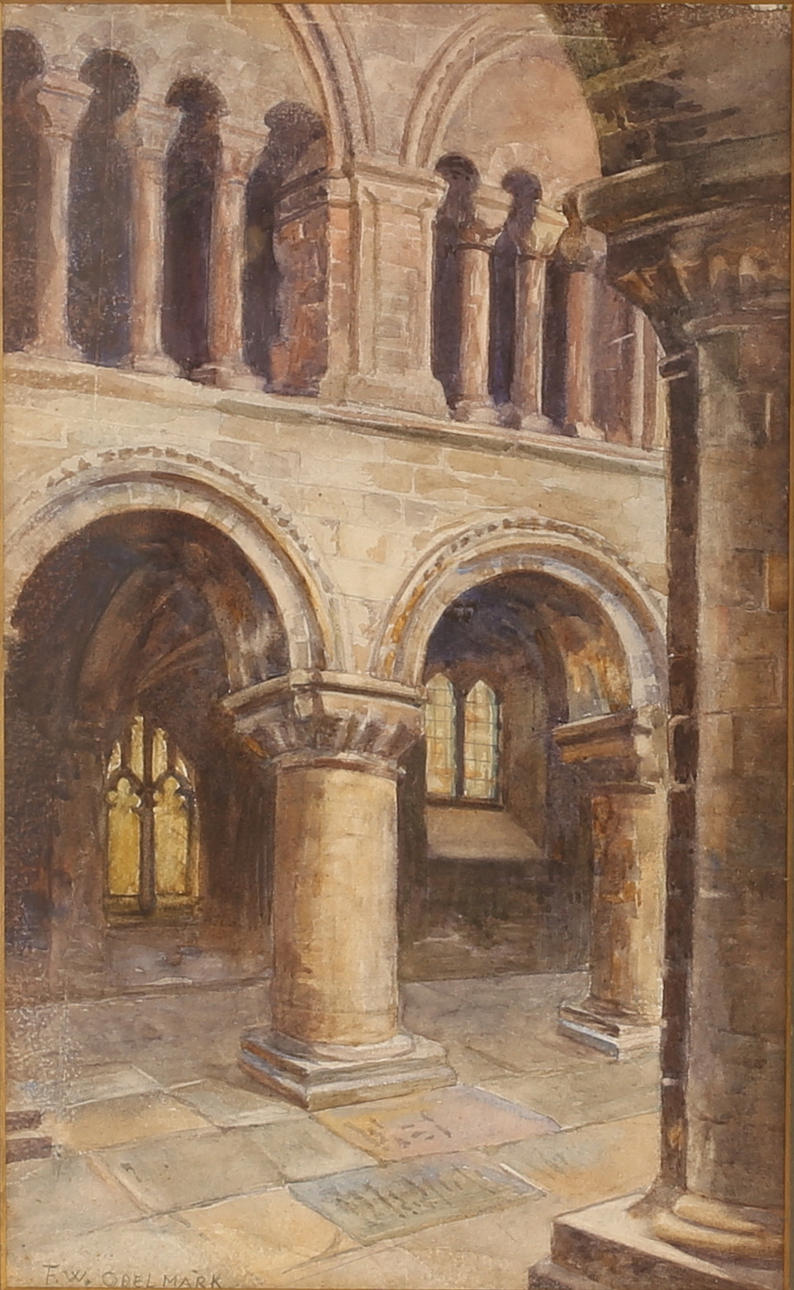 FRANS WILHELM ODELMARK. Watercolor, signed.